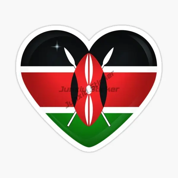 Laptop Accessories Kenya - Kenya-Flaggen-Karten-Aufkleber für Stoßstange, Vinyl, Fenster, Laptop-Zubehör,