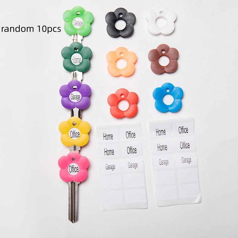Keyboard Cover Silicone - 10 Stück ästhetische Blumen-Silikon-Tastenkappenabdeckungen, kratzfeste Tastenschutzhüllen
