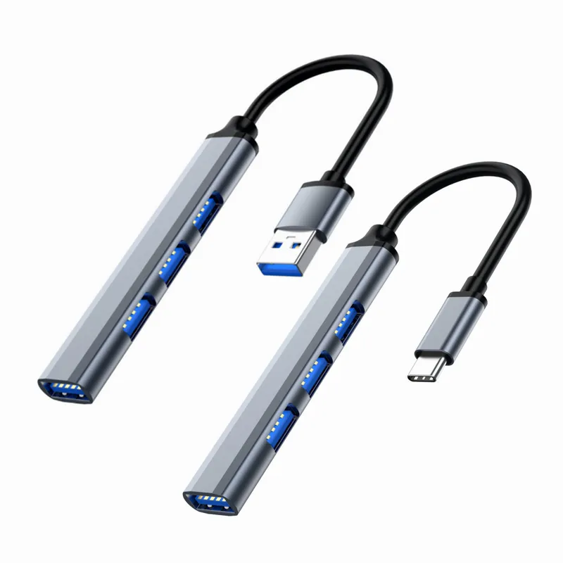Laptop Accessories Macbook - 4-Port USB-C Hub 3.0/3.1-Multi-Device Splitter OTG