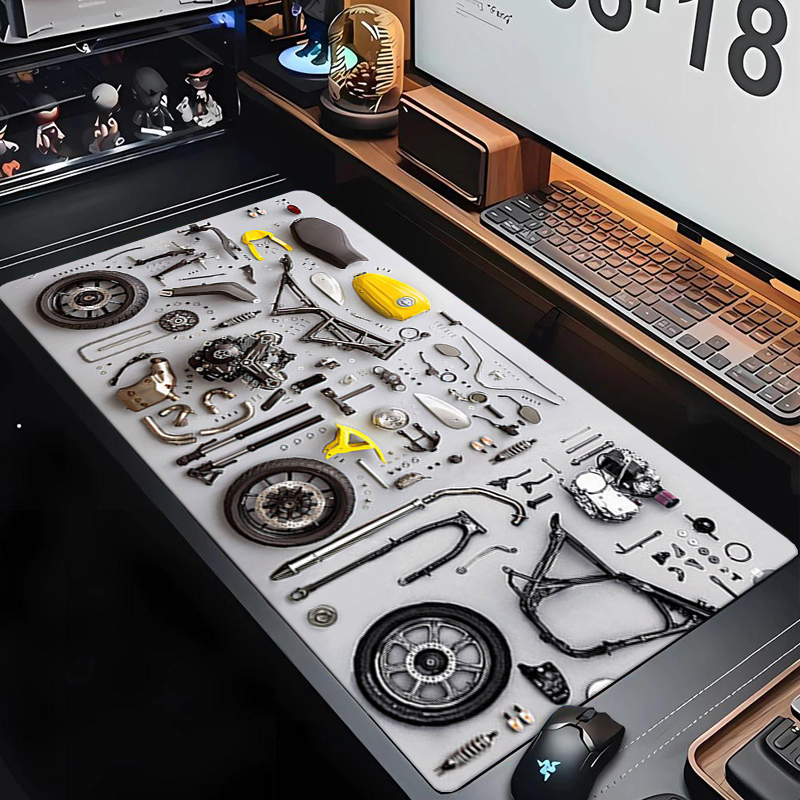 Laptop Accessories Gaming - Zerlegbares Diagramm-Gummi-Mauspad XXL Gaming-Zubehör Büro-Gamer Tastatur-Schreibtischunterlage