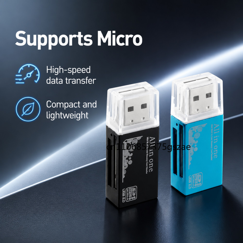 Laptop Accessories World - 2-in-1 USB2.0 Kartenleser Micro TF SD-Kartenleser