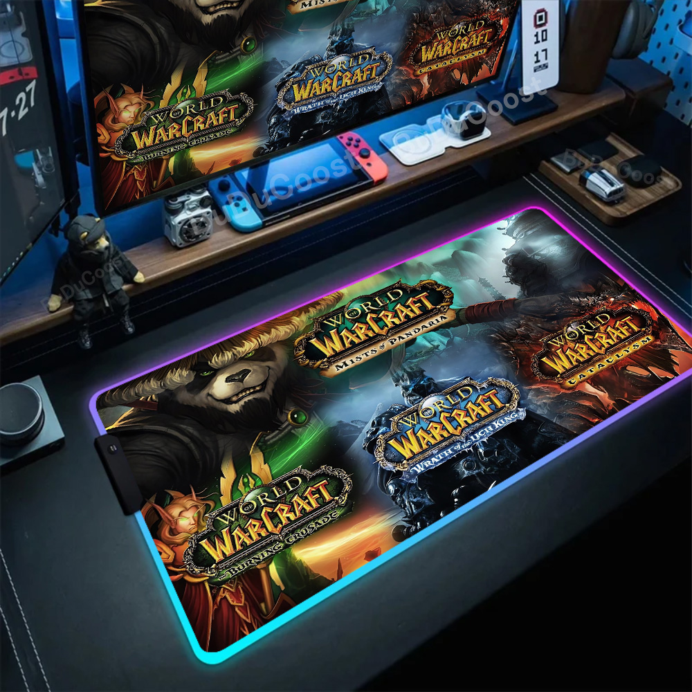 Laptop Accessories World - RGB-Mauspad, Spiel World Of Warcraft, großes