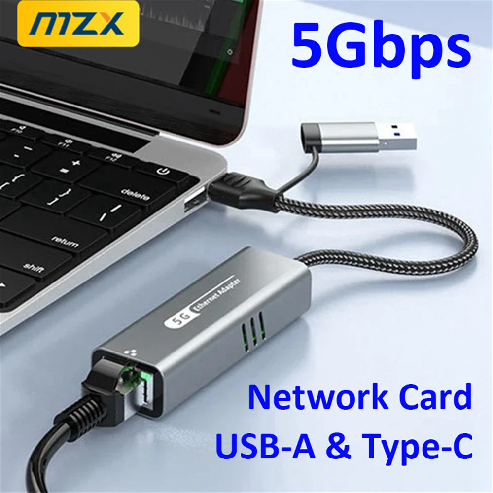 Laptop Accessories And Gadgets - MZX 5000Mbps 5G Netzwerkkarte USB A