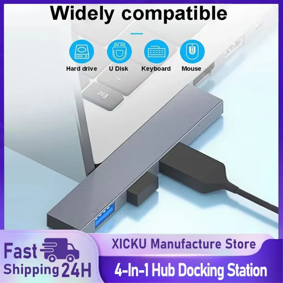 Mac Laptop Accessories - USB-C-Hub 3.0 Typ C 3.1 4-Port