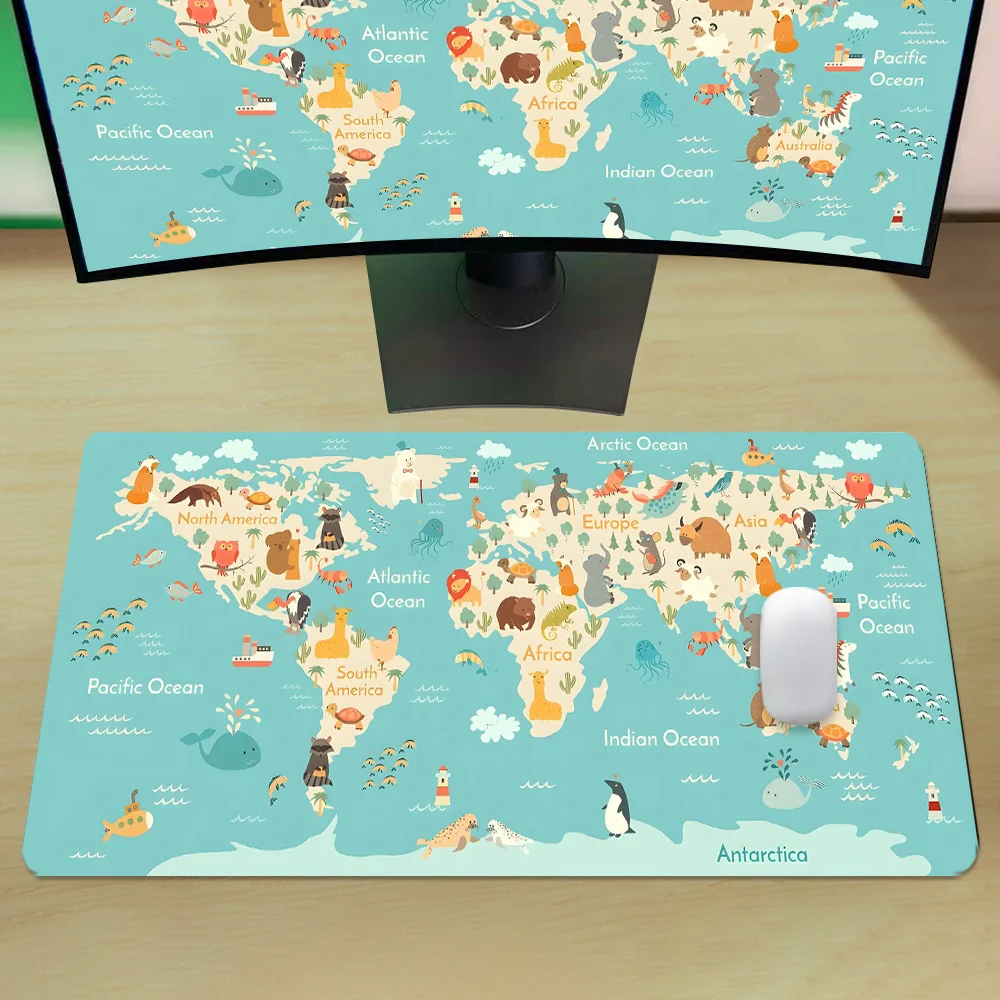 Weltkarte Gaming-Mauspad, Anim – Laptop Accessories World Bewertung und Preis