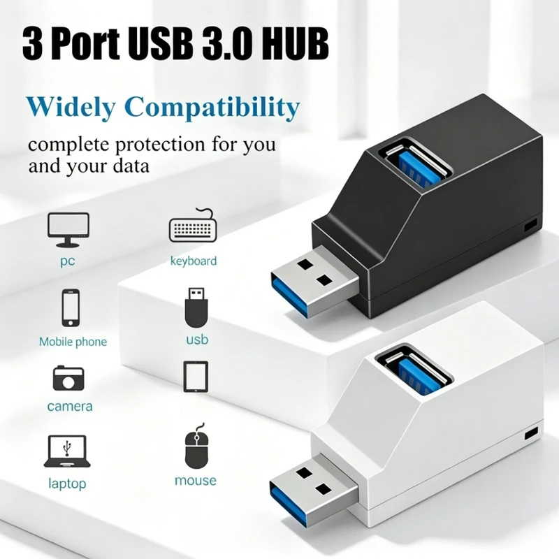 USB 3.0 2.0 Drehbarer 3-Port-H – Laptop Accessories Macbook Bewertung und Preis