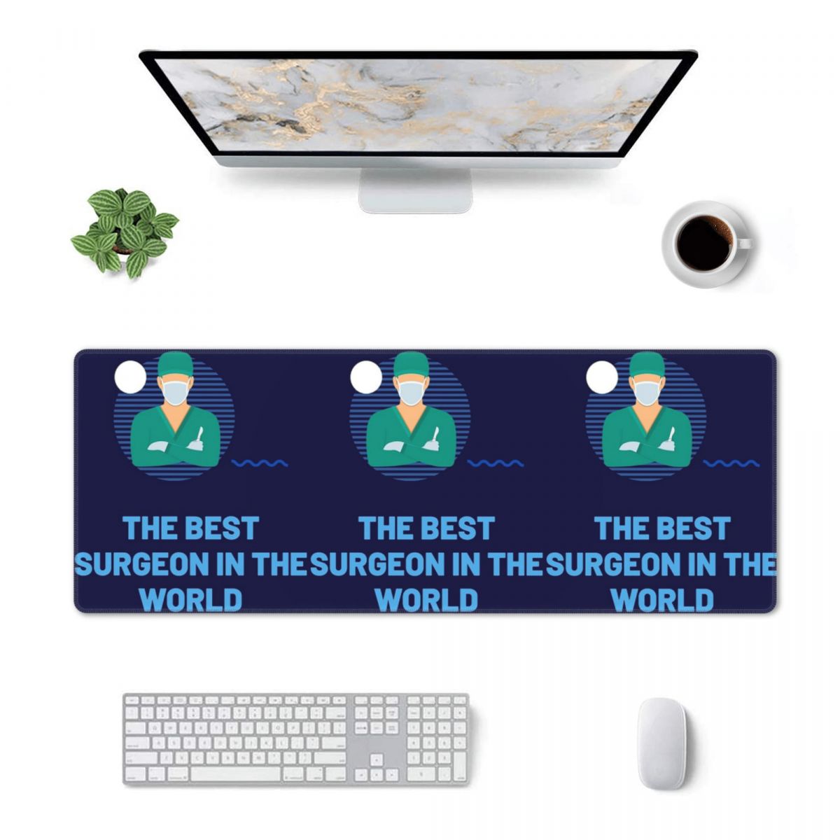 Großes Mauspad „Der beste Chir – Laptop Accessories World Bewertung und Preis