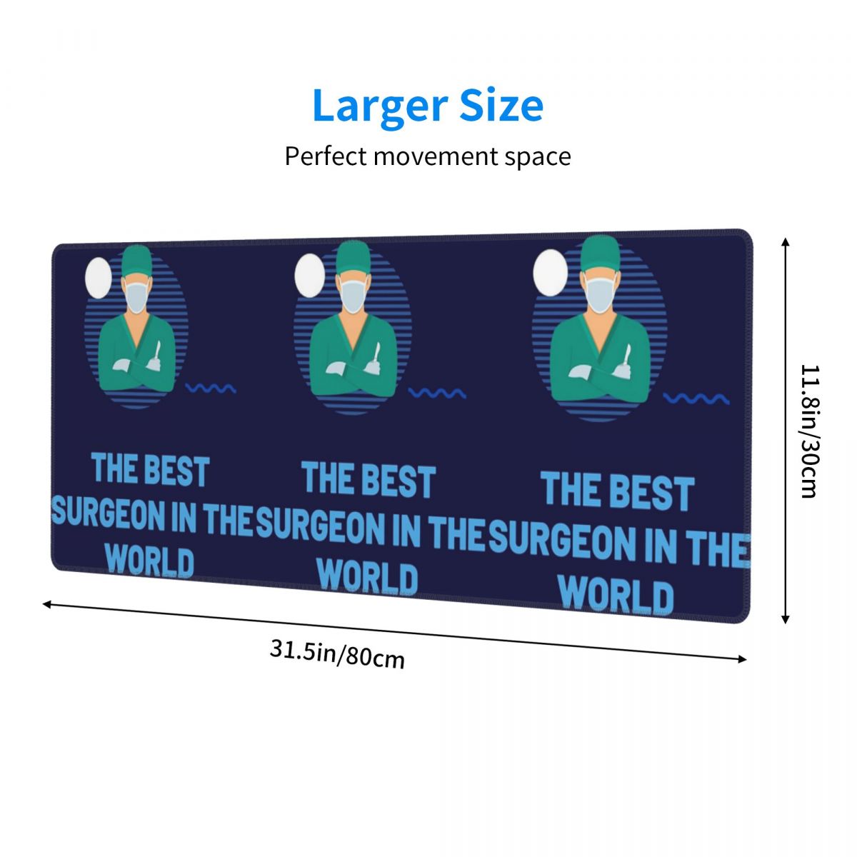 Großes Mauspad „Der beste Chir – Laptop Accessories World Bewertung und Preis