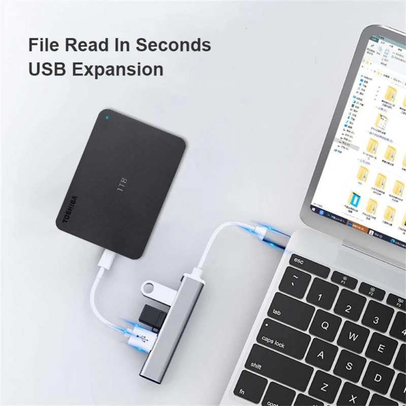 4-in-1 Typ-C Erweiterungs-Hub  – Laptop Accessories And Gadgets Bewertung und Preis