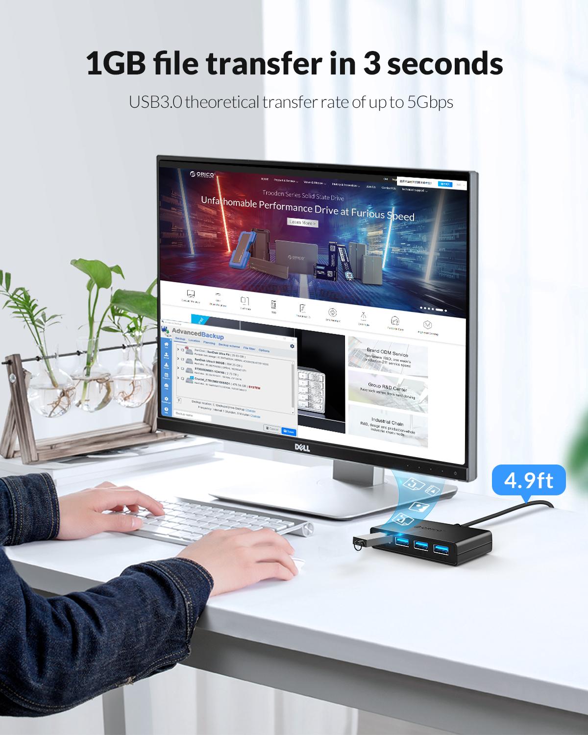 ORICO Hub USB 4 Ports Multi US – Mac Laptop Accessories Bewertung und Preis