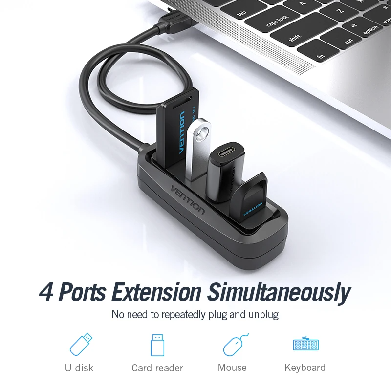 Vention USB 2.0 HUB 4-Port mit – Laptop Accessories And Gadgets Bewertung und Preis