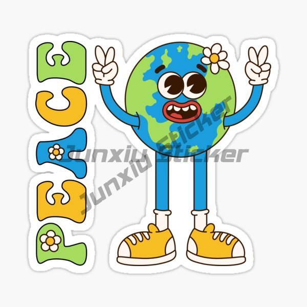 AN IDEA WORLD PEACE Aufkleber  – Laptop Accessories World Bewertung und Preis